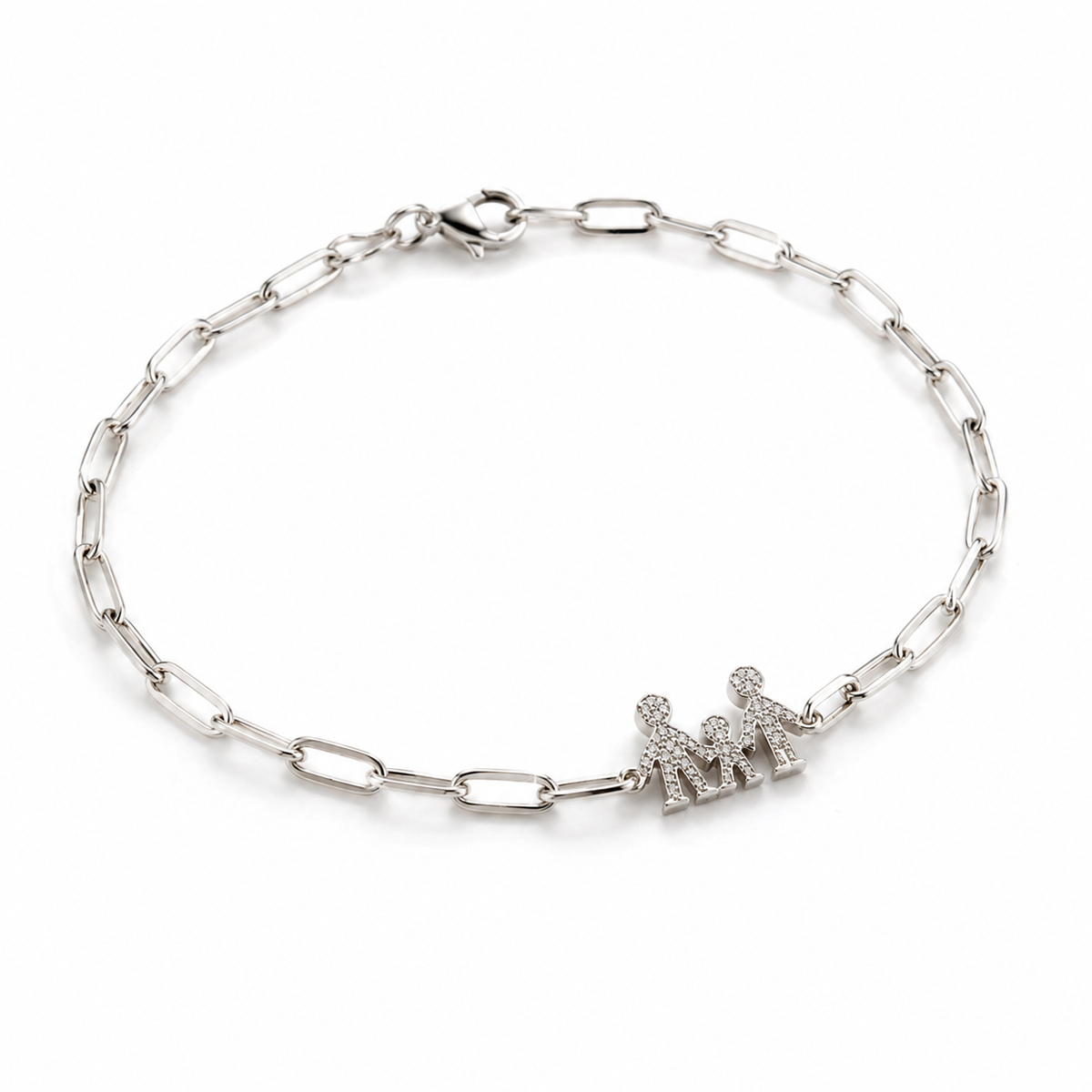Pulsera de plata - Familia