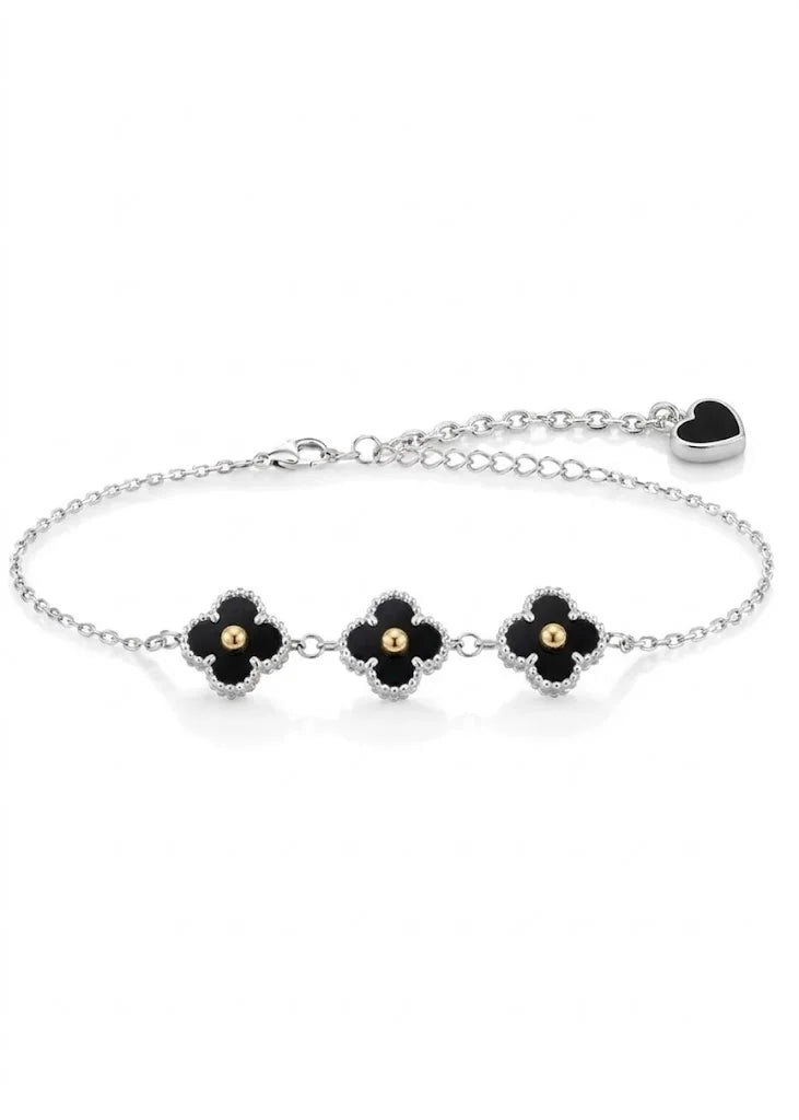 Pulsera plata y oro - van cleef trinity