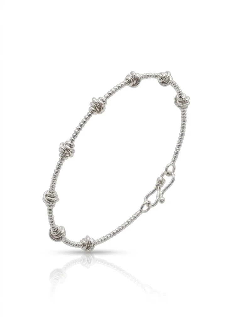 Pulsera de plata - Efecto Nudo