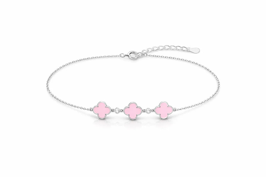 Pulsera de Flores Rosado - Van Cleef