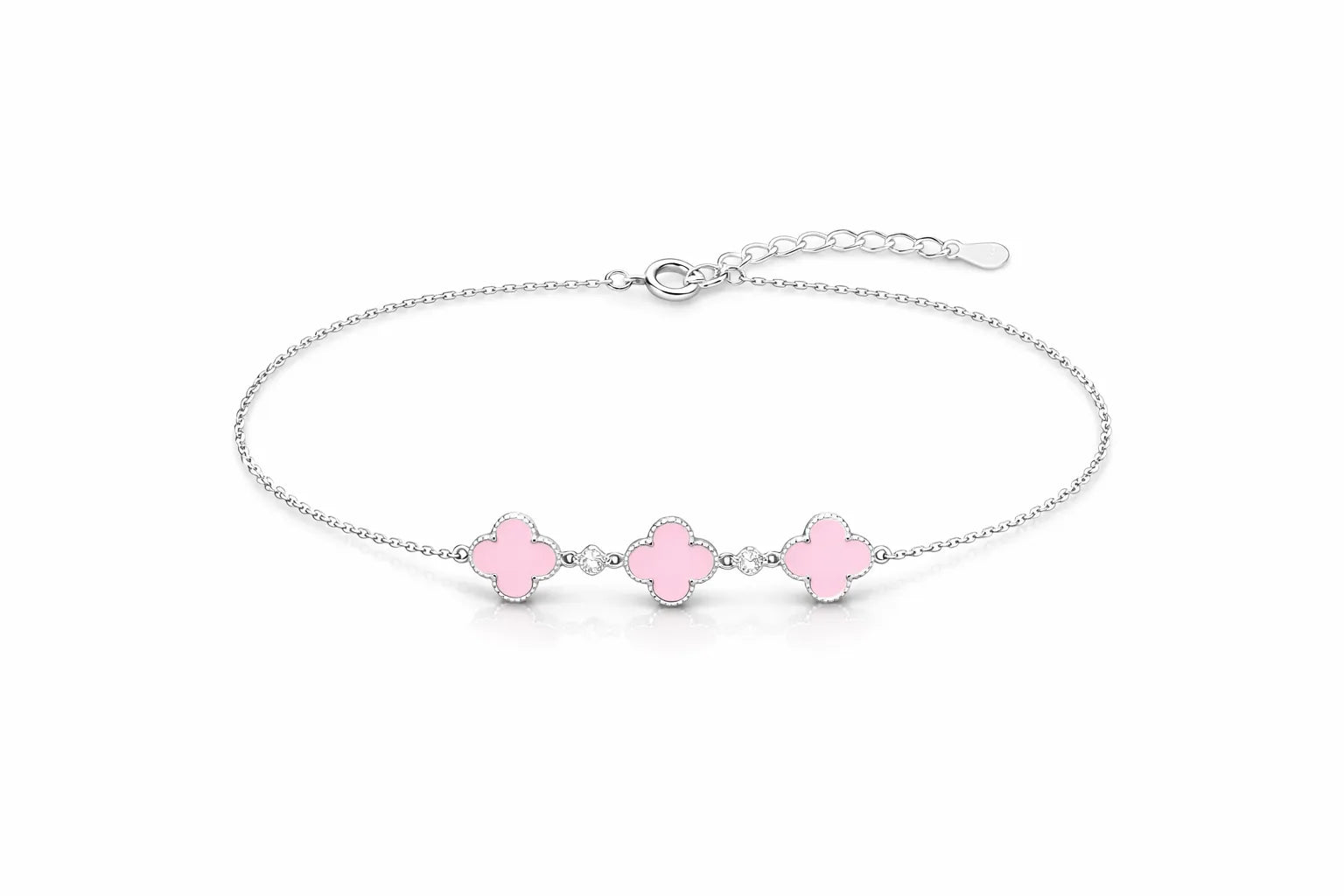 Pulsera de Flores Rosado - Van Cleef