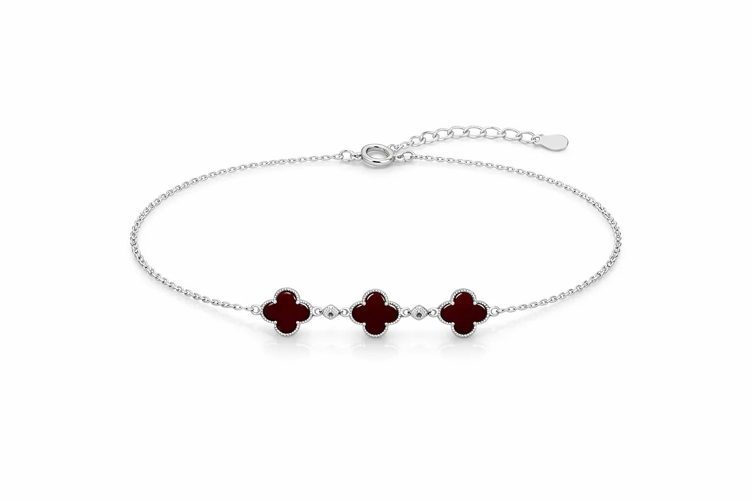 Pulsera de Flores Rojo - Van cleef