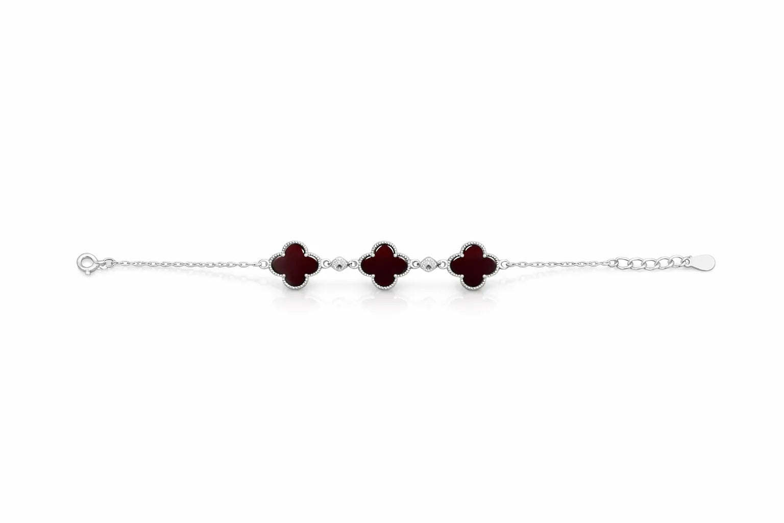 Pulsera de Flores Rojo - Van cleef