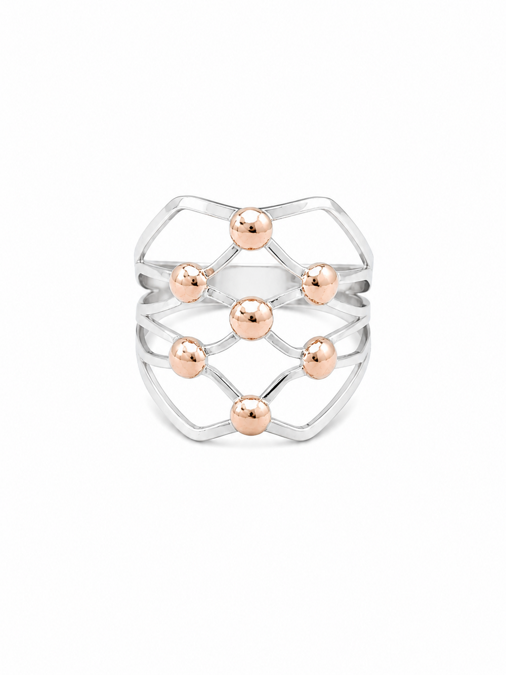 Anillo de plata y oro -  Alba