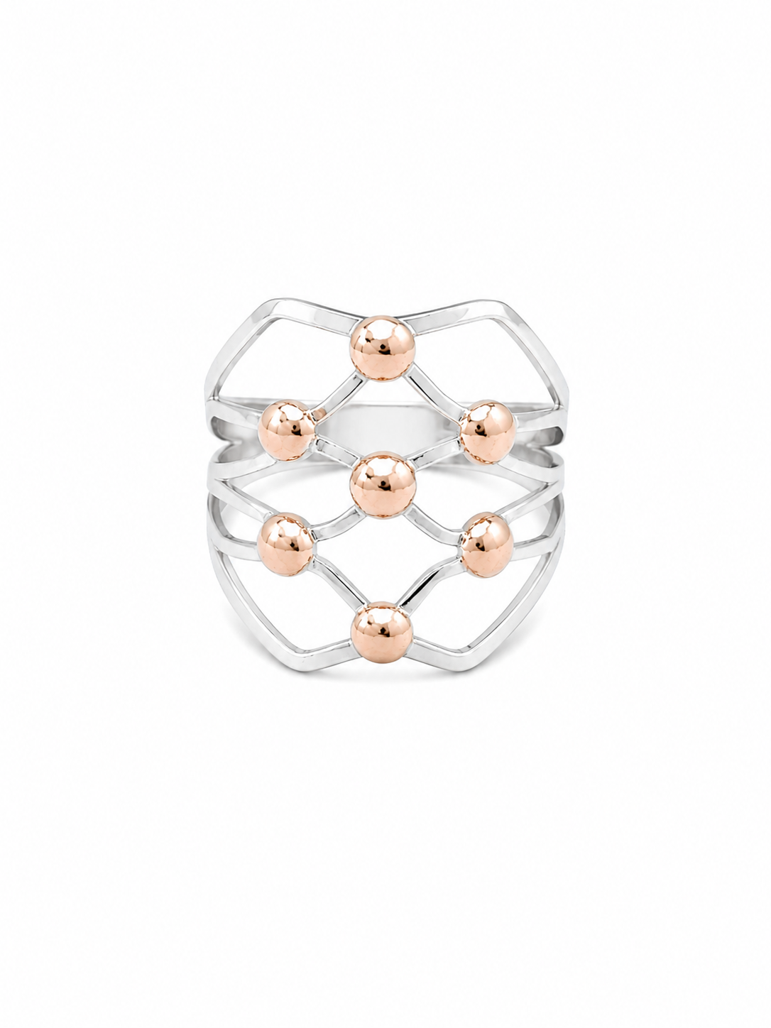 Anillo de plata y oro -  Alba