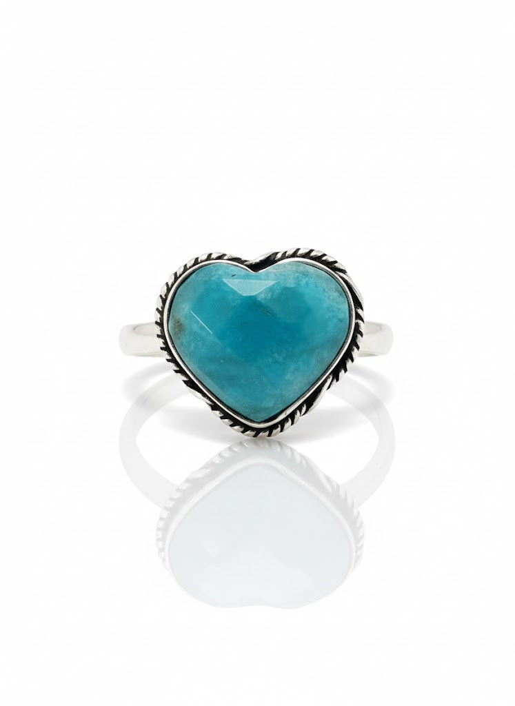 Anillo de plata - Amazonita