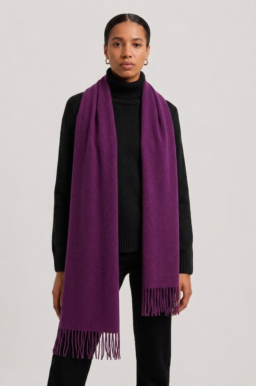 Bufanda de Alpaca Uva