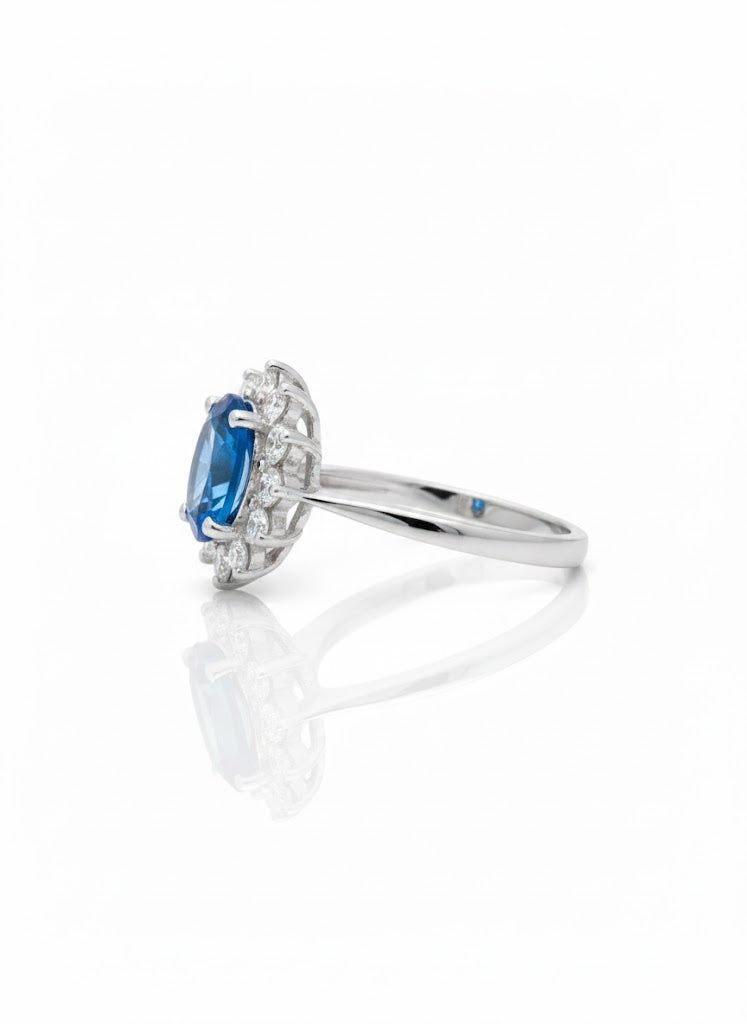 Anillo de plata - Blue Kiss