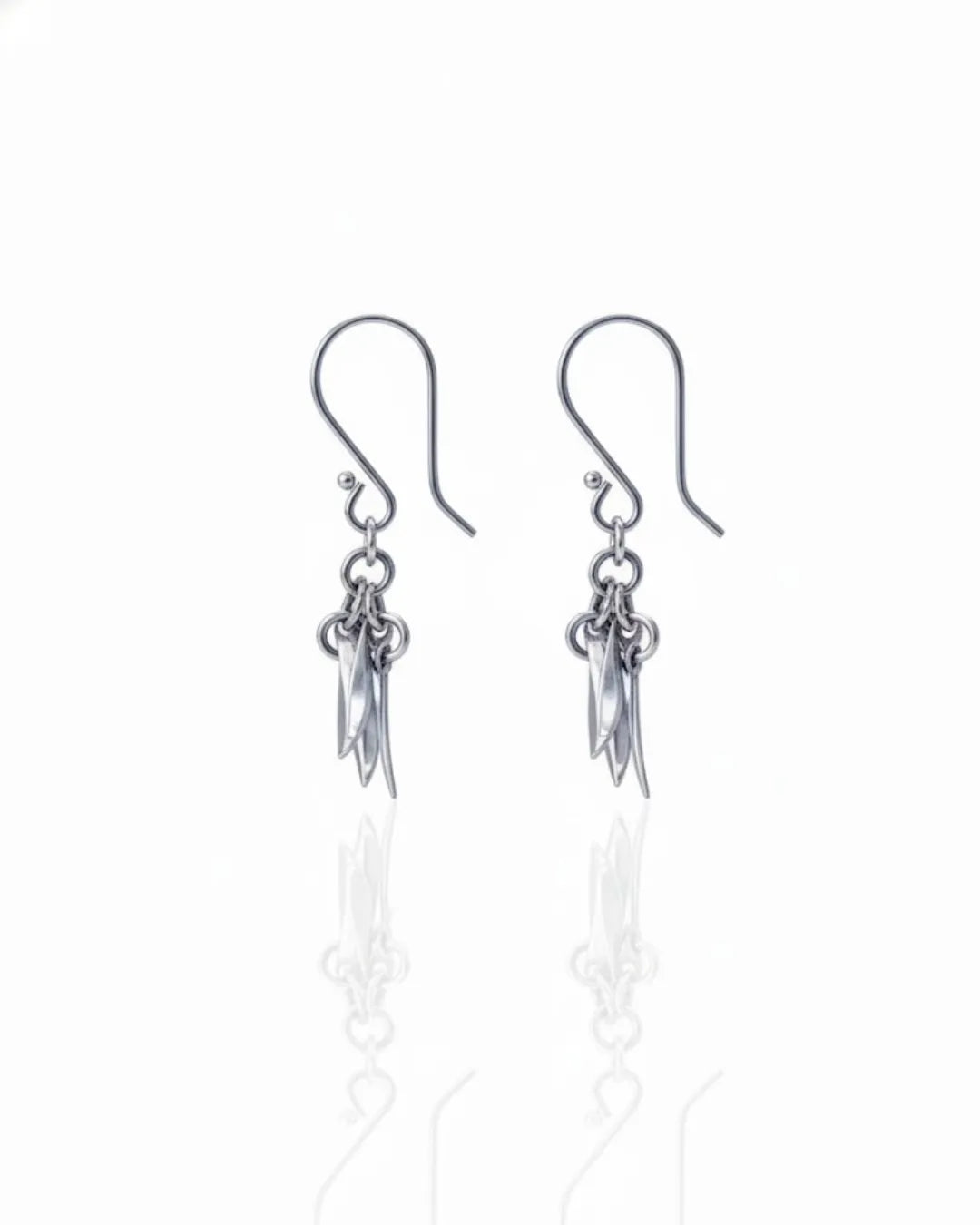 Aretes de plata - Brillo Hoja