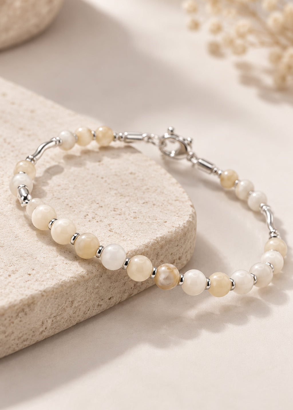 Pulsera de plata - Gemas