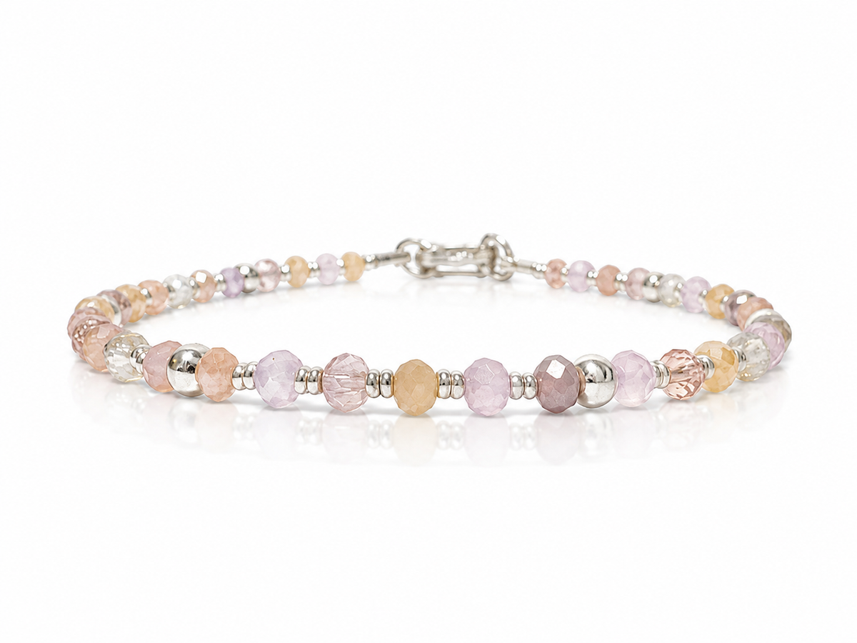 Pulsera de plata - Palo rosa