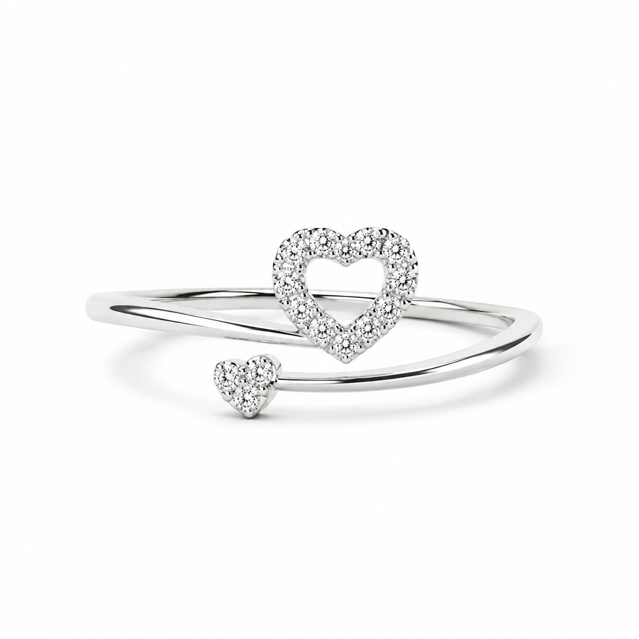 Anillo de compromiso - Corazón