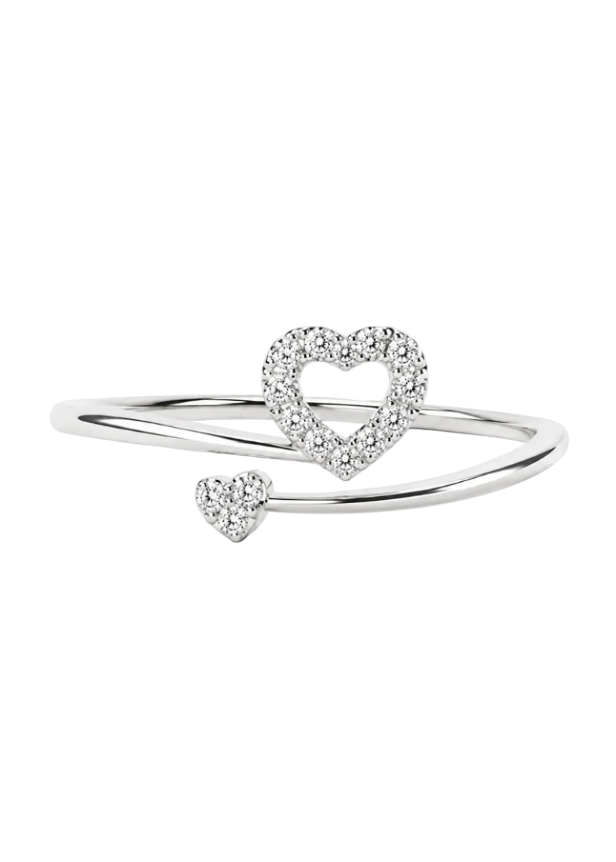 Anillo de compromiso - Corazón