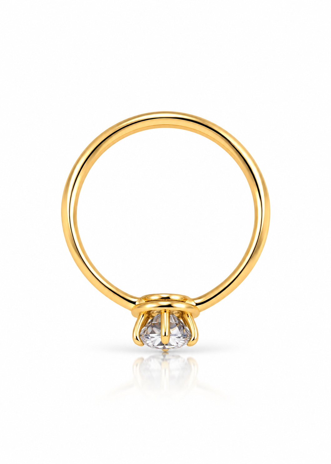 Anillo de oro - Solitario