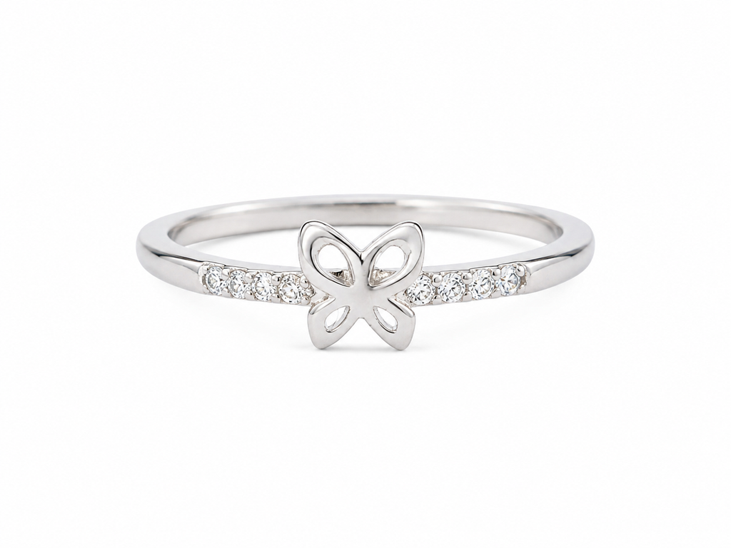 Anillo de plata - Mini mariposa