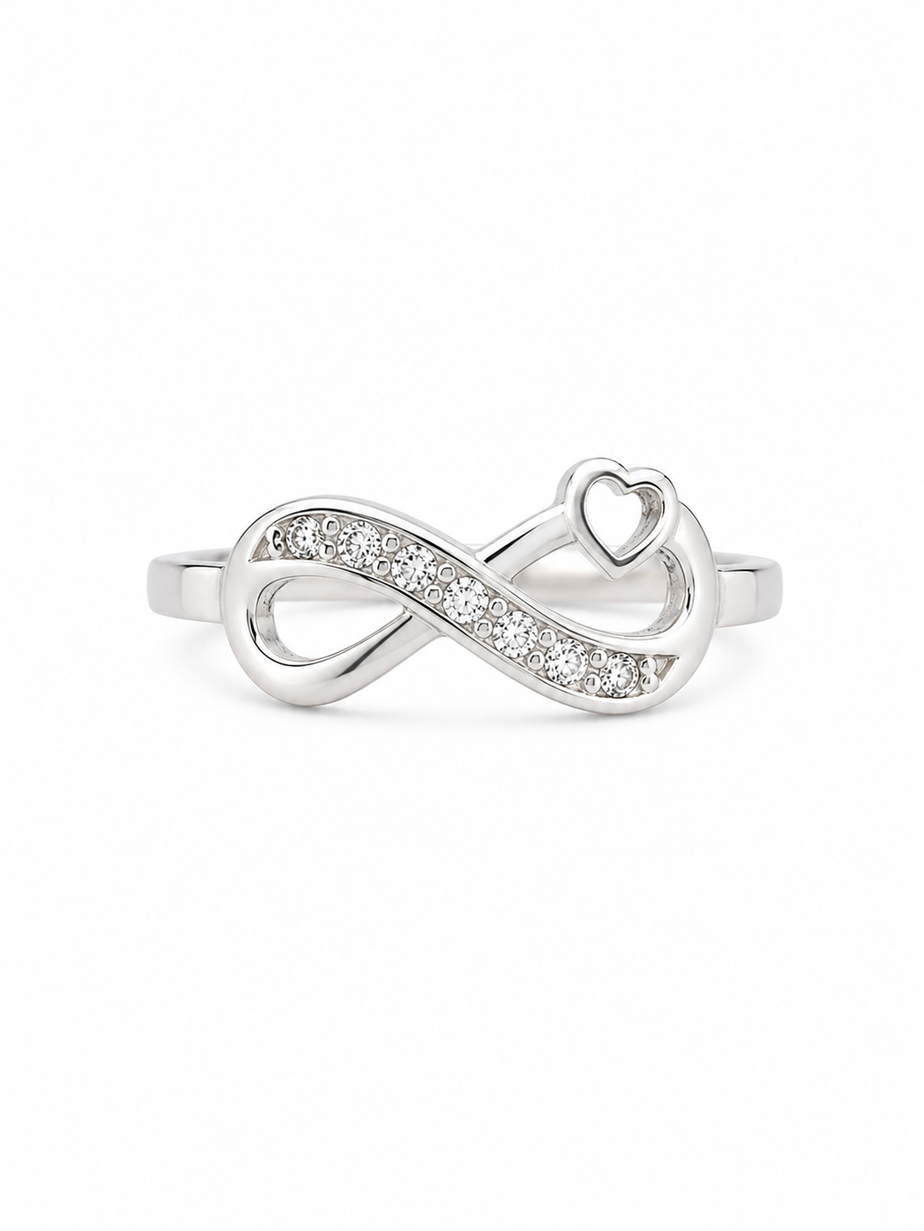 Anillo de plata- Infinito corazon