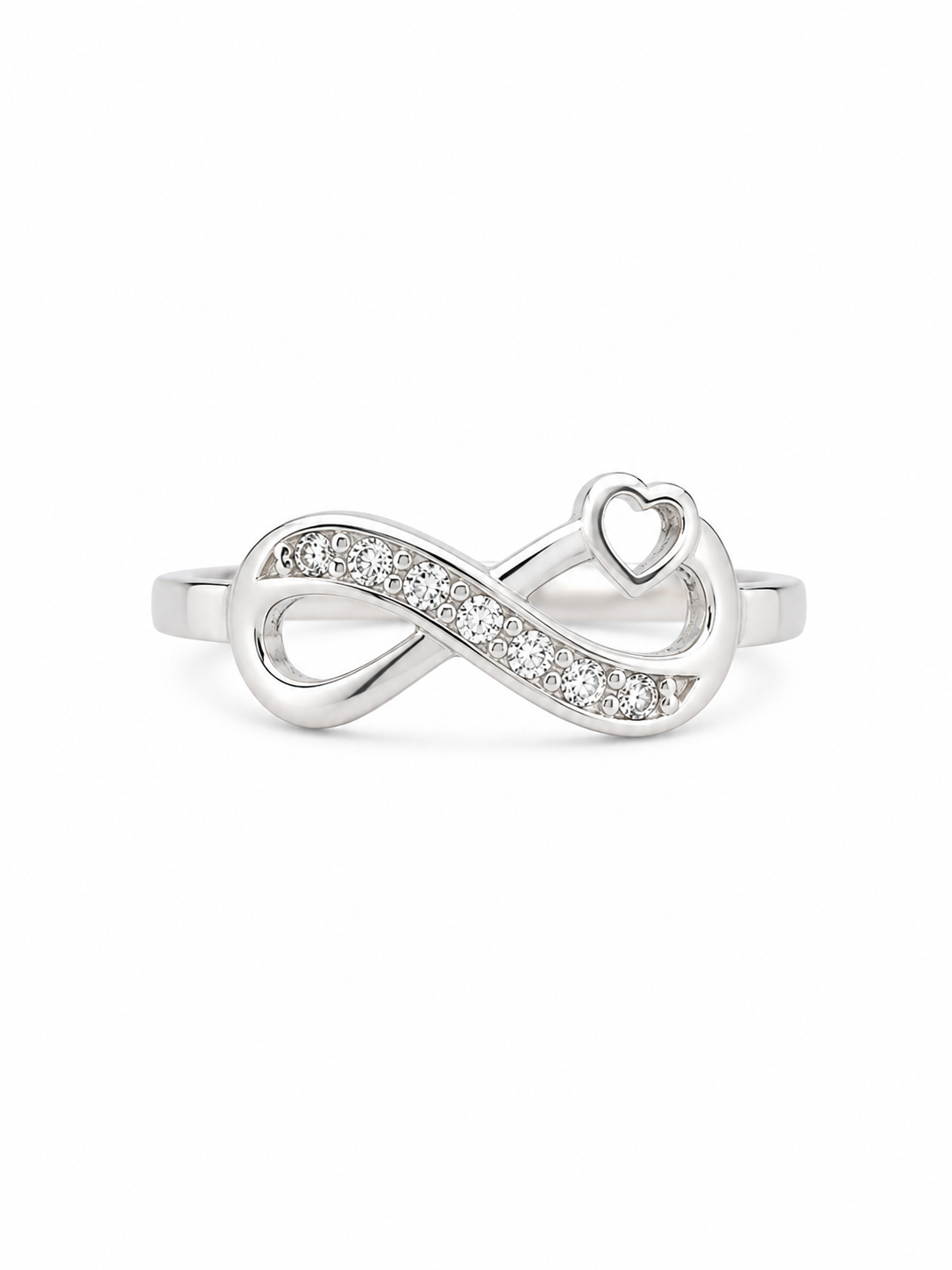Anillo de plata- Infinito corazon