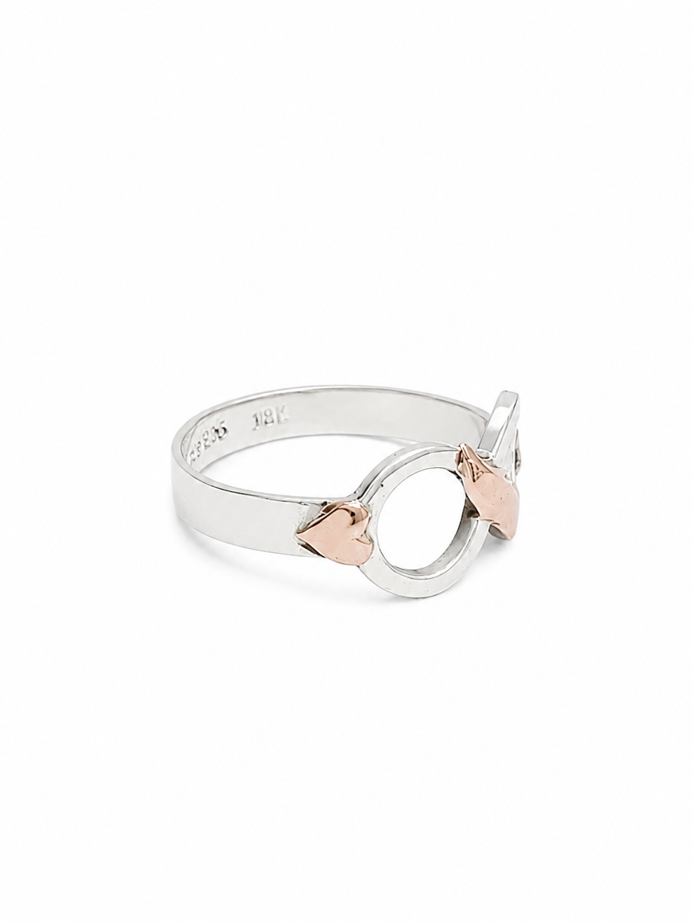 Anillo de plata y oro -  Infinito