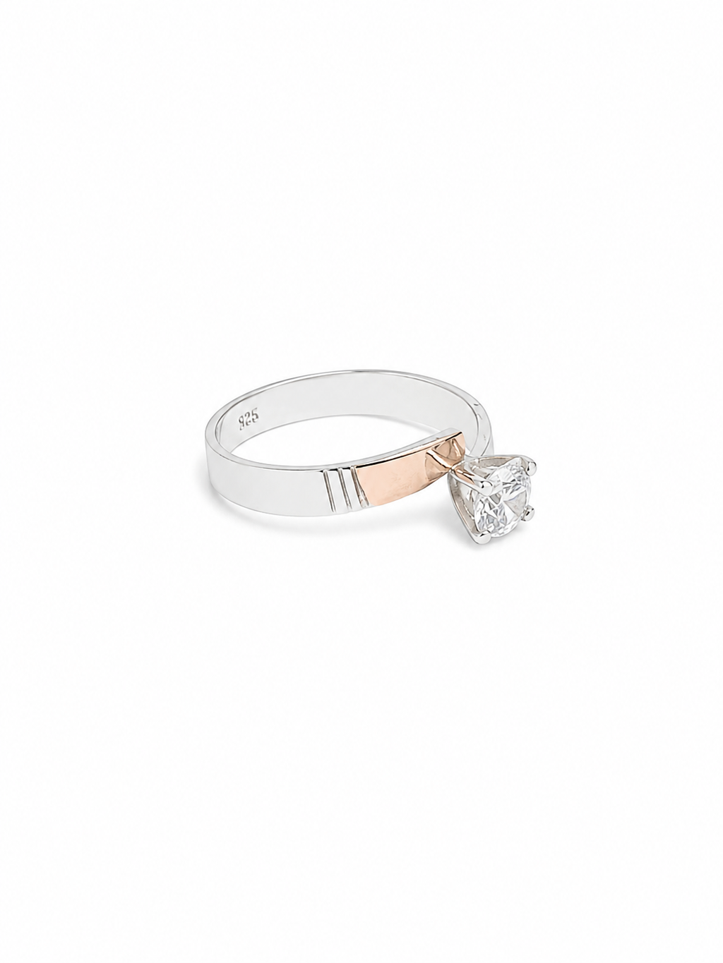 Anillo de plata y oro - Amore