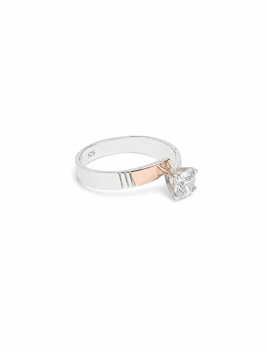 Anillo de plata y oro - Amore