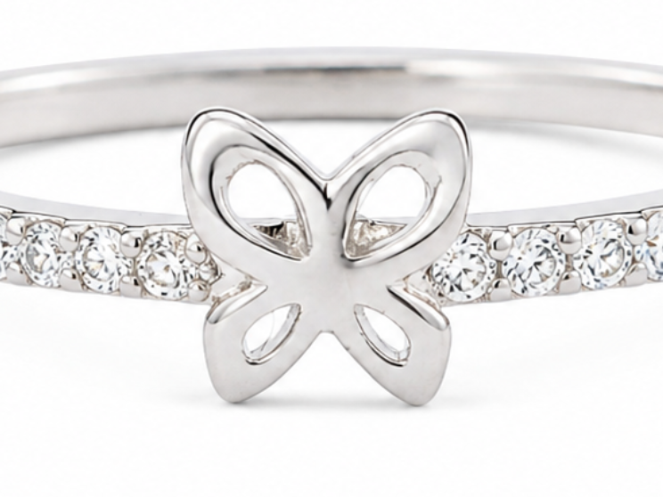Anillo de plata - Mini mariposa