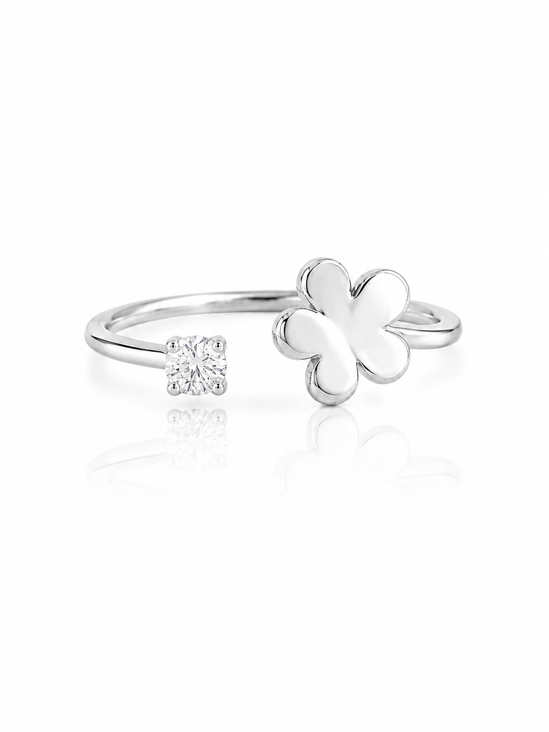 Anillo de plata - 1 flor