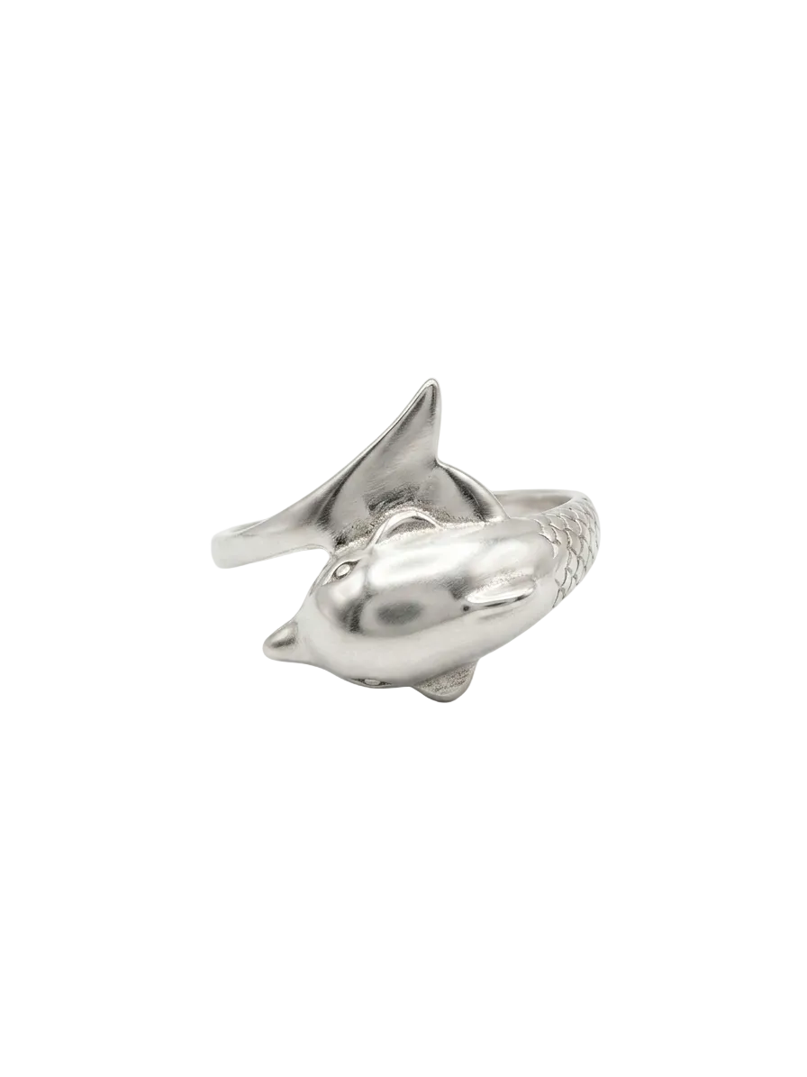 Anillo de plata -  Delfín