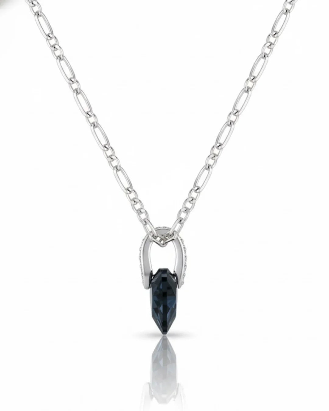 Dije corazón Swarovski Negro