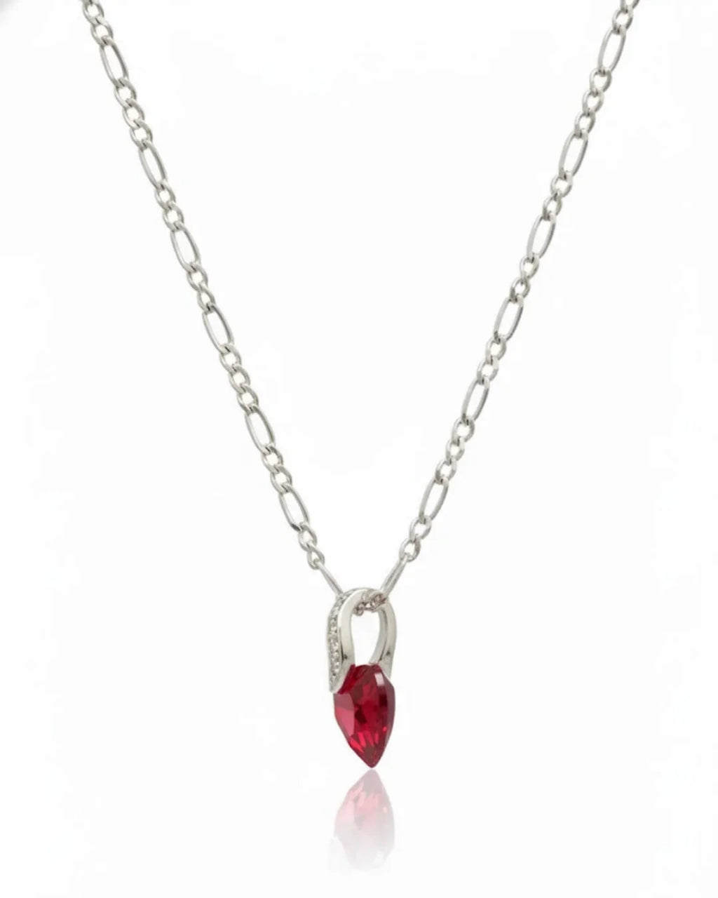 Dije corazon Swarovski Rojo