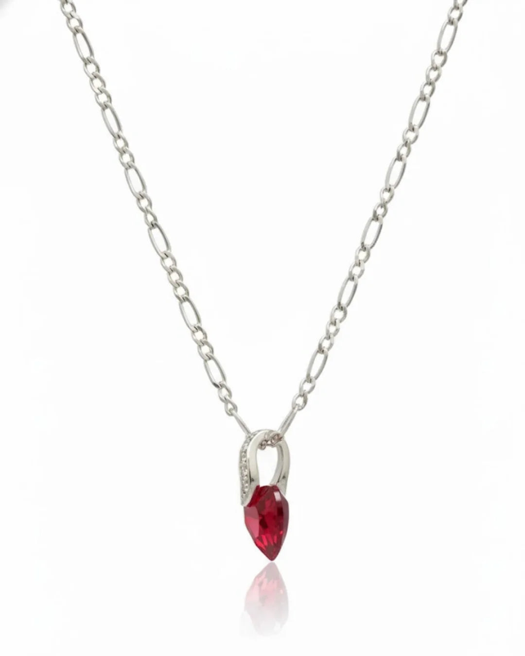 Dije corazon Swarovski Rojo