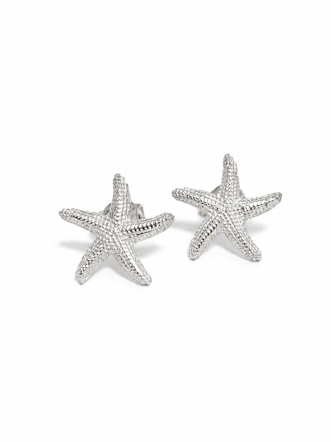 Aretes de plata - Estrella de mar
