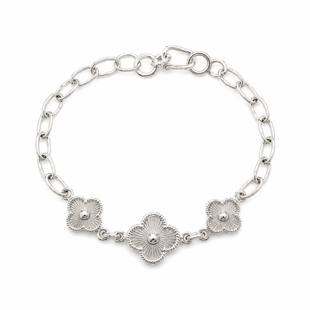 Pulsera de plata -  Flor de Plata