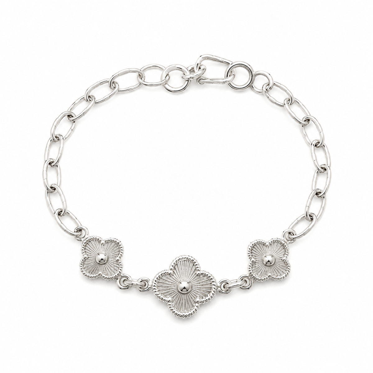 Pulsera de plata -  Flor de Plata