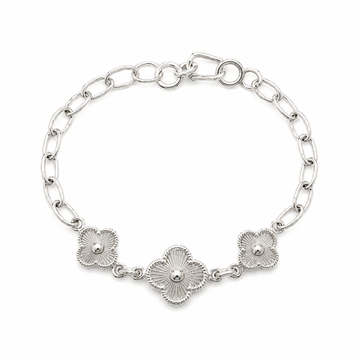 Pulsera de plata -  Flor de Plata