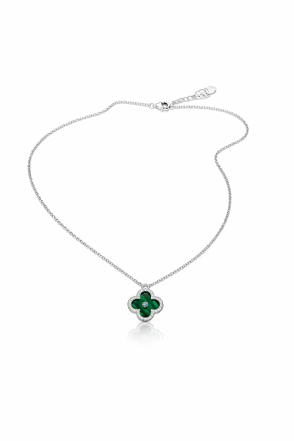 Cadena Flor luz verde - Van Cleef