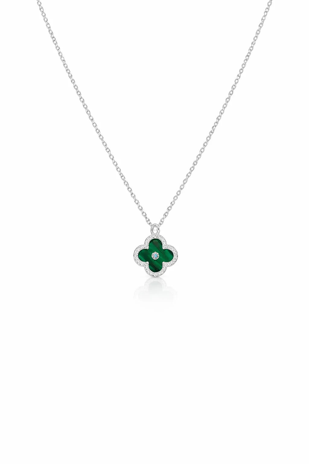 Cadena Flor luz verde - Van Cleef