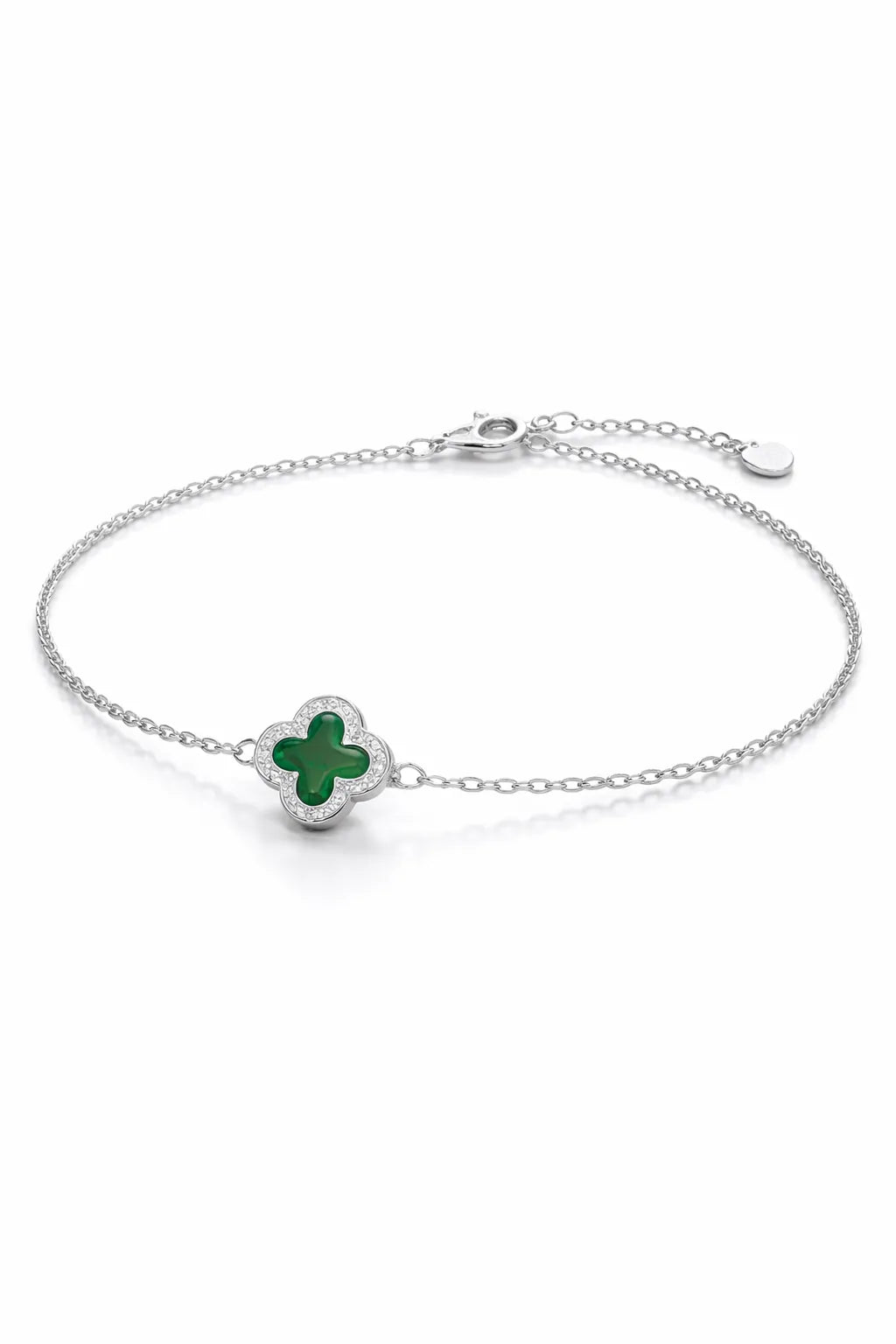 Pulsera 1 Flor verde - Van Cleef