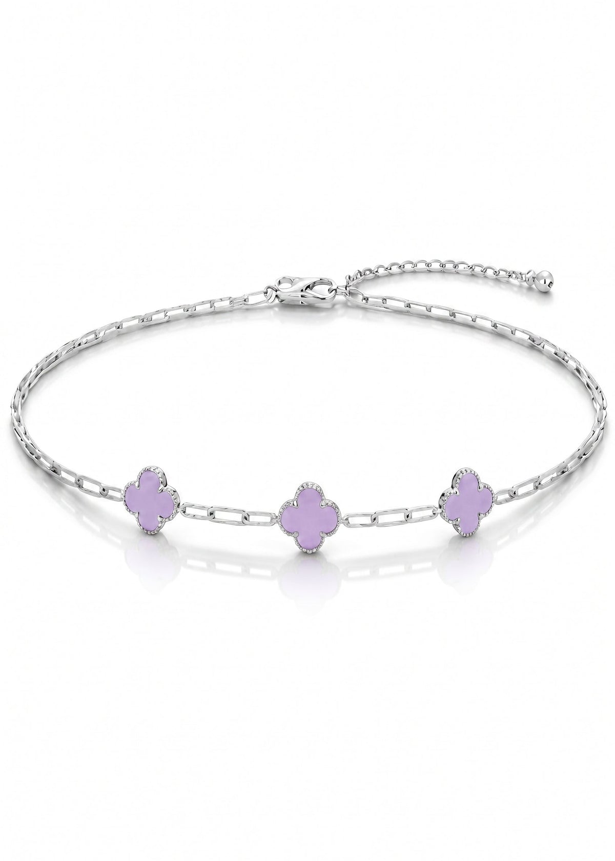 Van Cleef - Pulsera 3 flor lila