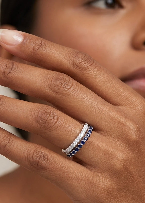 Anillo de plata - Azul