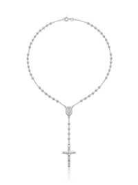 Rosario de plata gruesa
