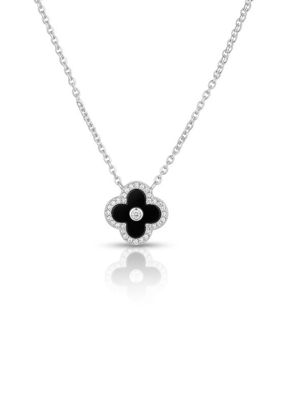 Van cleef - Cadena de plata -Luz negro