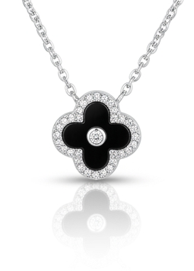 Van cleef - Cadena de plata -Luz negro