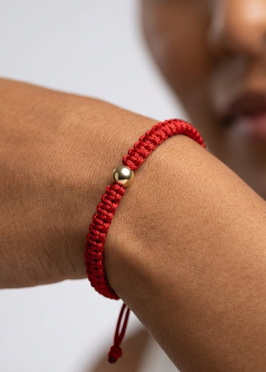 Pulsera de roja - Punto de oro