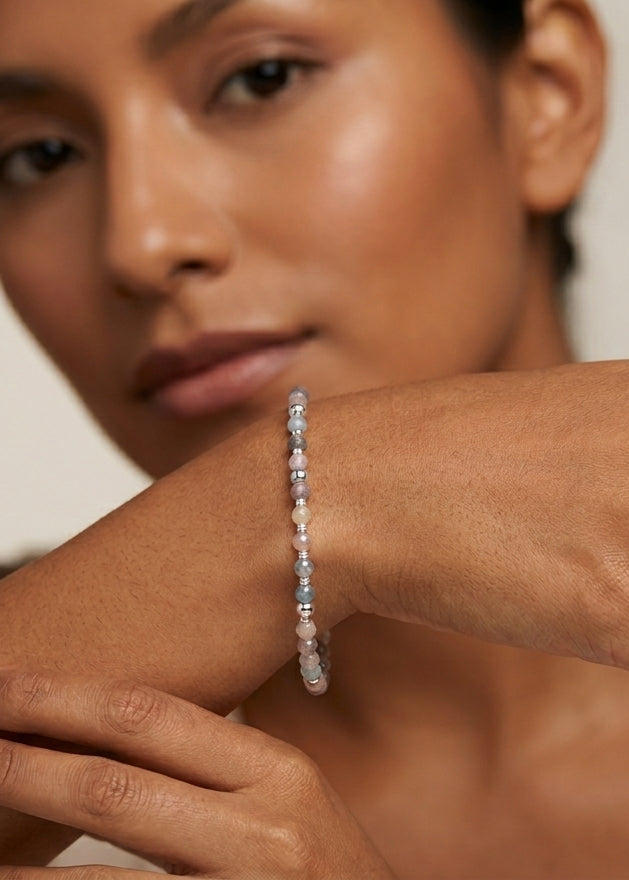 Pulsera de plata - Arena