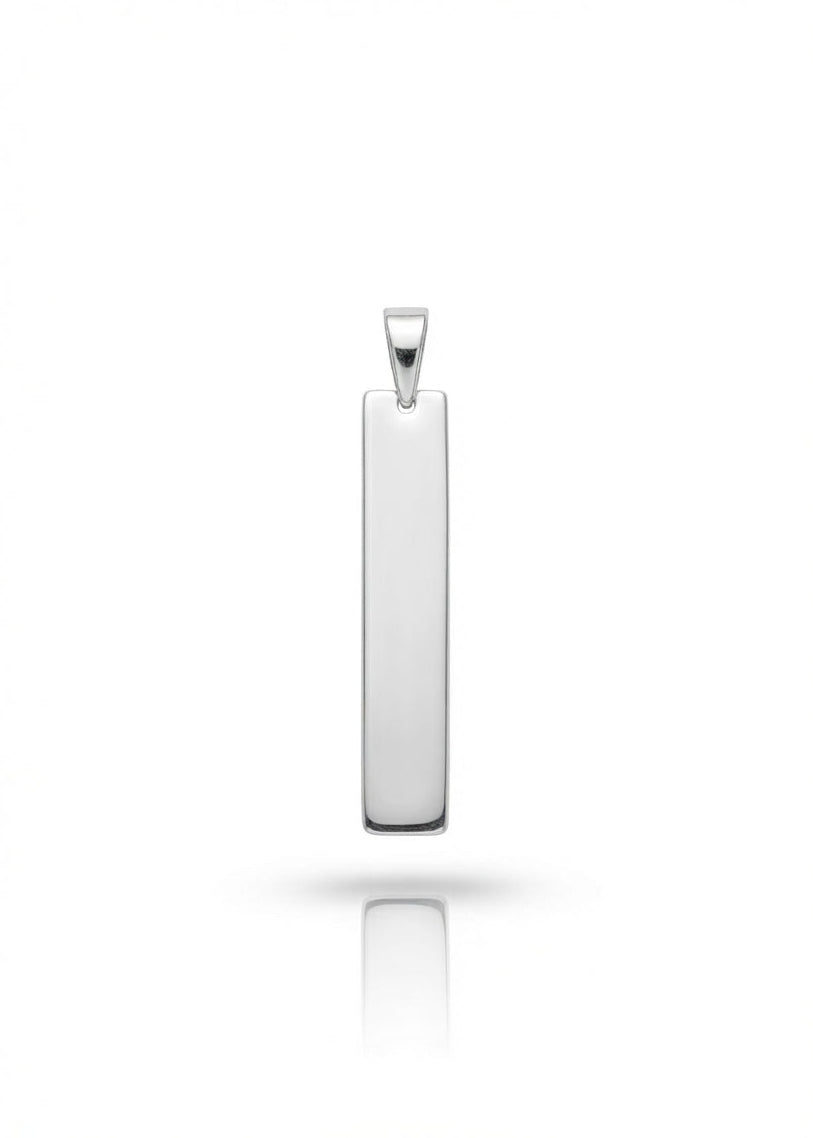 Placa de plata - Rectangular