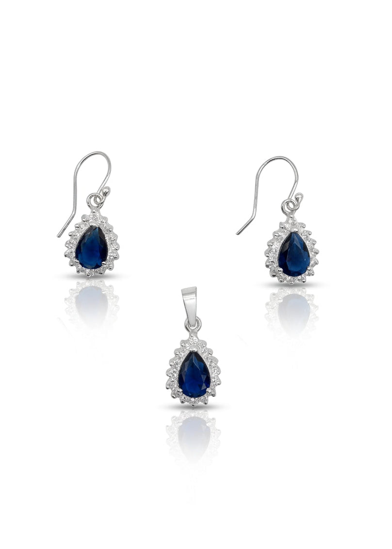 Set de plata - Gotas marinas