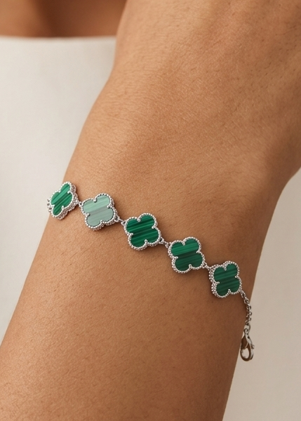 Van cleef - Pulsera flores verdes