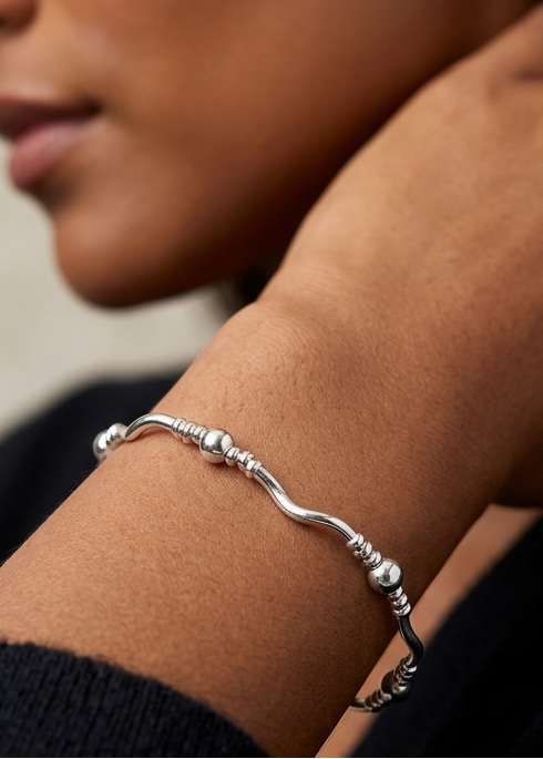 Pulsera de plata - Magnolia