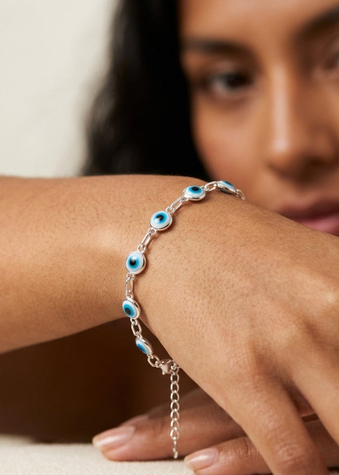 Pulsera de plata - Ojo de Cielo