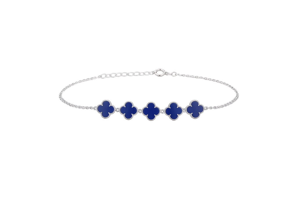 Van cleef - Pulsera flores Azul